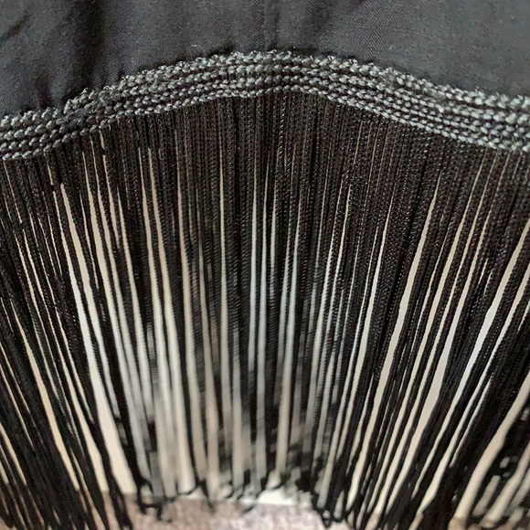 NWOT Aritzia Talula Black Kimono with Fringe - Picture 7 of 8